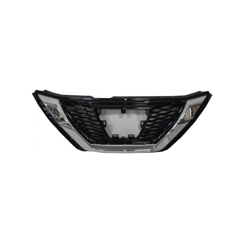 GRIGLIA RADIATORE NERA LUCIDA CON MODANATURA CROMATA NISSAN QASHQAI J11 20172021