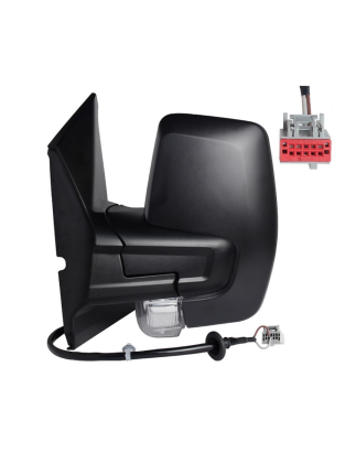 RETROVISORE ELETTRICO DESTRO NERO 6 PIN TERMICO VETRO CONVESSO CON FANALINO INTEGRATO FORD TRANSITTOURNEO CUSTOM FYFZF3 20182023