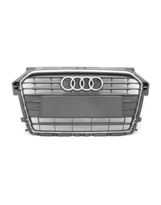 GRIGLIA PARAURTI ANTERIORE CENTRALE GRIGIA CON CORNICE CROMATA AUDI A1 8X18XK8XA8XF 20142018