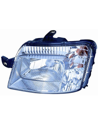 PROIETTORE SINISTRO H4 7 PIN CON PREDISPOSIZIONE REGOLAZIONE ELETTRICA FIAT PANDA 169 20032014 VERS 2009
