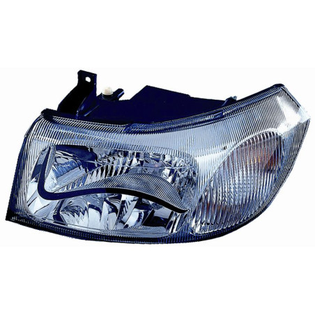 PROIETTORE DESTRO H4 CON PARABOLA CROMATA CON PREDISPOSIZIONE REGOLAZIONE ELETTRICA FORD TRANSIT FAFBFZFC 20002006
