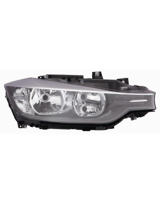 PROIETTORE DESTRO 4 PORTE H7,H7 CON PARABOLA NERA CON MOTORE BMW SERIES 3 SDNSW F30F31 20122014