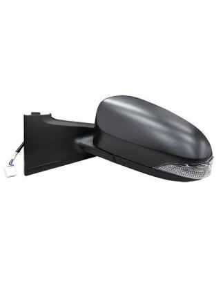 RETROVISORE ELETTRICO SINISTRO NERO 7 PIN TERMICO VETRO CONVESSO CON FANALINO INTEGRATO TOYOTA YARIS III P13 20112014