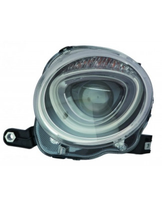 PROIETTORE DESTRO H7 CON MOTORE FIAT 500 312 20072015, FIAT 500 312 2015
