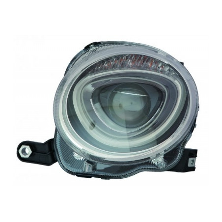 PROIETTORE DESTRO H7 CON MOTORE FIAT 500 312 20072015, FIAT 500 312 2015