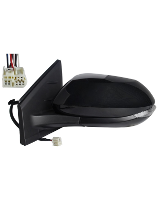 RETROVISORE ELETTRICO DESTRO 9 PIN CON PRIMER TERMICO VETRO CONVESSO RICHIUDIBILE ELETTRICAMENTE CON FANALINO INTEGRATO CON SIS