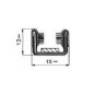 CANALINO COPRIFILO FLOCCATO 13X15mm ARMATO PER VETRO FIAT 500 F  L  R 19651975