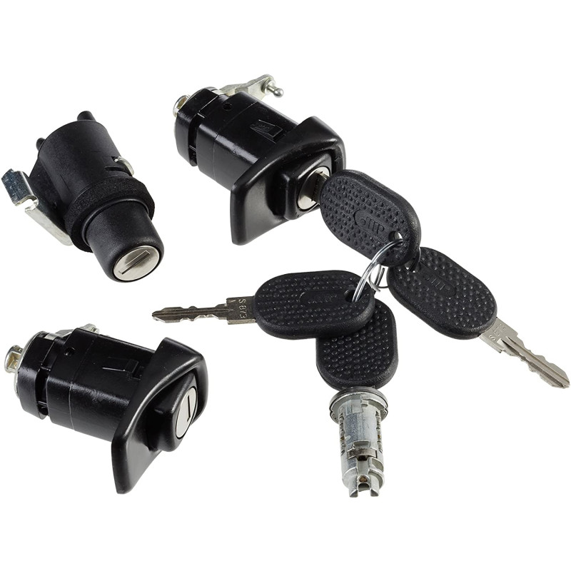 IMPARIGLIO 4 PEZZI ANTERIOREPOSTERIORE DESTROSINISTRO 2 PORTE 1 CHIUSURA POSTERIORECOFANO E 1 BLOCCHETTO AVVIAMENTO FIAT PANDA 