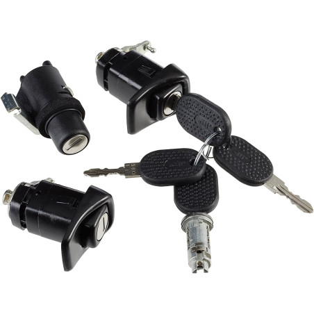 IMPARIGLIO 4 PEZZI ANTERIOREPOSTERIORE DESTROSINISTRO 2 PORTE 1 CHIUSURA POSTERIORECOFANO E 1 BLOCCHETTO AVVIAMENTO FIAT PANDA 