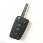 GUSCIO CHIAVE NERO 3 TASTI: TASTO APERTURA TASTO CHIUSURA TASTO PORTELLONE LAMA HU66 VOLKSWAGEN GOLF VII 5G1 20132016