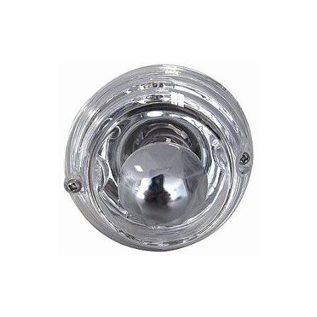 FANALE ANTERIORE DESTROSINISTRO CON PORTALAMPADA CRYSTAL FIAT 500 F  L  R 19651975