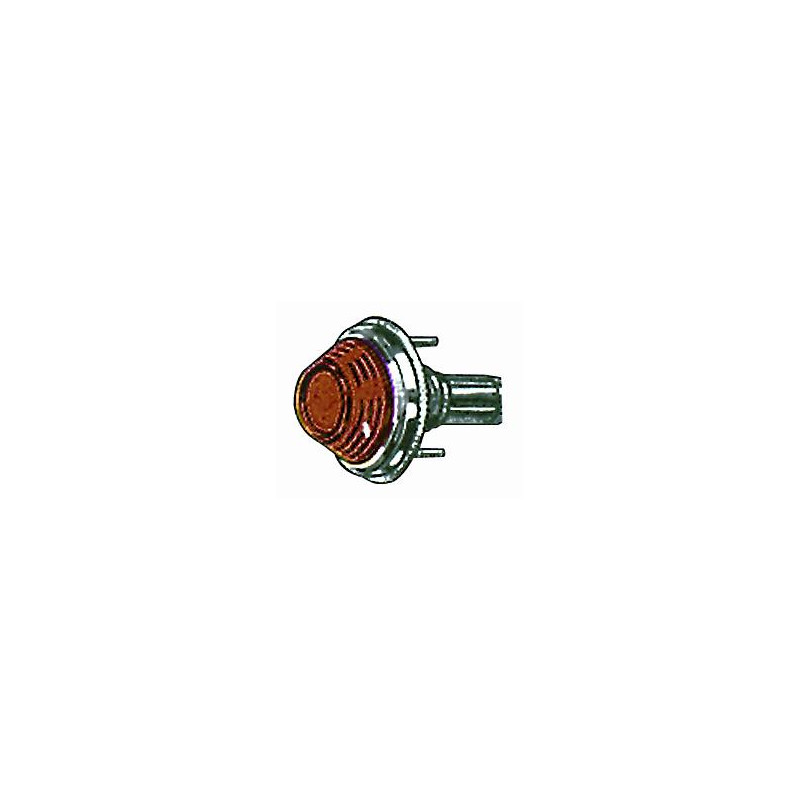 FANALE LATERALE DESTROSINISTRO CON PORTALAMPADA ARANCIO FIAT 500 F  L  R 19651975
