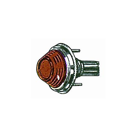 FANALE LATERALE DESTROSINISTRO CON PORTALAMPADA ARANCIO FIAT 500 F  L  R 19651975