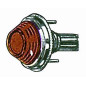 FANALE LATERALE DESTROSINISTRO CON PORTALAMPADA ARANCIO FIAT 500 F  L  R 19651975