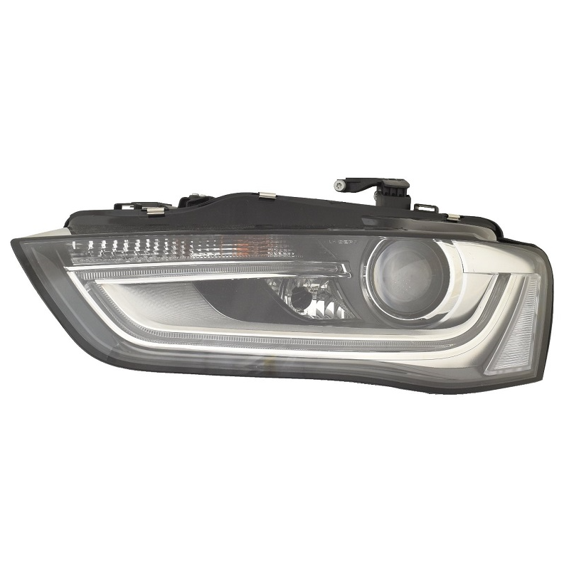 PROIETTORE SINISTRO LED XENON CON PARABOLA NERA CON MOTORE CON LUCE DIURNA LED CON AFS AUDI A4 8KH8K28K5 20112015