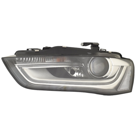 PROIETTORE SINISTRO LED XENON CON PARABOLA NERA CON MOTORE CON LUCE DIURNA LED CON AFS AUDI A4 8KH8K28K5 20112015