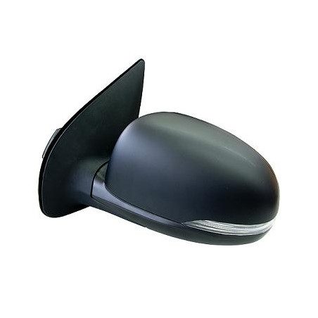 RETROVISORE ELETTRICO SINISTRO NERO 5 PIN TERMICO VETRO CONVESSO CON FANALINO INTEGRATO HYUNDAI i20 I BAIA 20122014
