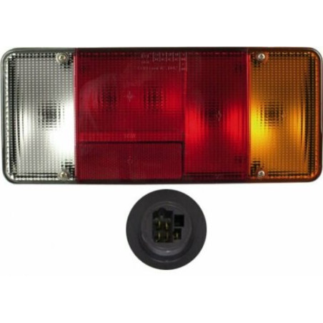 FANALE POSTERIORE DESTRO CON PORTALAMPADA CONNETTORE 5 PIN CITROEN JUMPER II 244 20022006, CITROEN JUMPER III 20062014VERS 2012