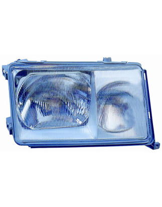 PROIETTORE SINISTRO H4,H3 CON CORNICE CROMATA MERCEDES-BENZ E CLASS W124 19851992