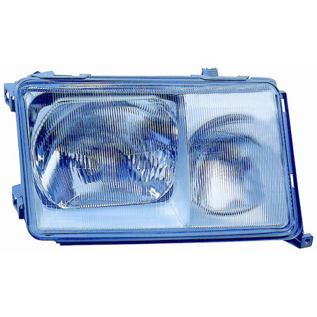 PROIETTORE SINISTRO H4,H3 CON CORNICE CROMATA MERCEDES-BENZ E CLASS W124 19851992