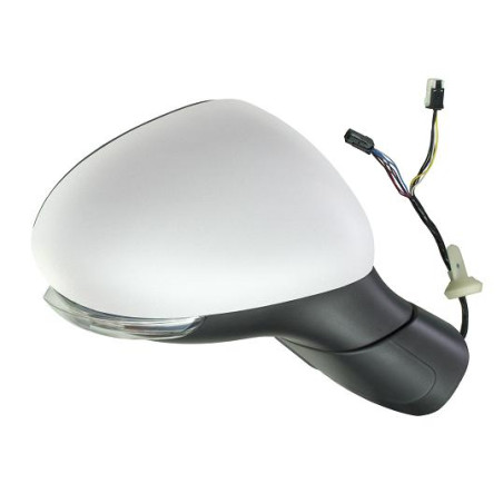 RETROVISORE ELETTRICO DESTRO 6+5 PIN CON PRIMER TERMICO RICHIUDIBILE ELETTRICAMENTE CON FANALINO INTEGRATO CON SONDA CON SISTEM