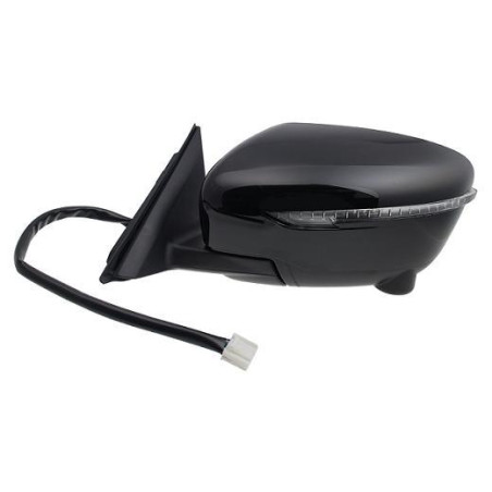 RETROVISORE ELETTRICO DESTRO 13 PIN CON PRIMER TERMICO VETRO CONVESSO RICHIUDIBILE ELETTRICAMENTE CON FANALINO INTEGRATO CON BL