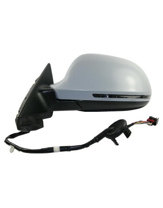 RETROVISORE ELETTRICO SINISTRO 10 PIN CON PRIMER TERMICO ASFERICO RICHIUDIBILE ELETTRICAMENTE CON FANALINO INTEGRATO AUDI A3 8P