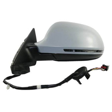 RETROVISORE ELETTRICO SINISTRO 10 PIN CON PRIMER TERMICO ASFERICO RICHIUDIBILE ELETTRICAMENTE CON FANALINO INTEGRATO AUDI A3 8P