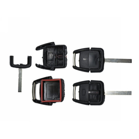 GUSCIO CHIAVE NERO 3 TASTI: TASTO APERTURA TASTO CHIUSURA TASTO PORTELLONE LAMA HU100 OPEL ASTRA G T98F35 19982004, OPEL VECTRA