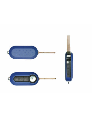 GUSCIO CHIAVE BLU 3 TASTI: TASTO APERTURA TASTO CHIUSURA TASTO PORTELLONE LAMA SIP22 FIAT 500 312 20072015, FIAT 500 L 351352 2