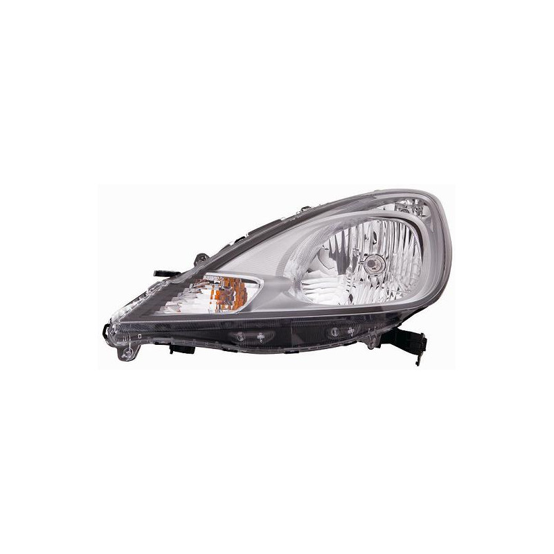 PROIETTORE DESTRO H4 CON PARABOLA CROMATA CON PREDISPOSIZIONE REGOLAZIONE ELETTRICA HONDA JAZZ GK 20112015