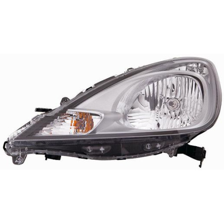 PROIETTORE DESTRO H4 CON PARABOLA CROMATA CON PREDISPOSIZIONE REGOLAZIONE ELETTRICA HONDA JAZZ GK 20112015