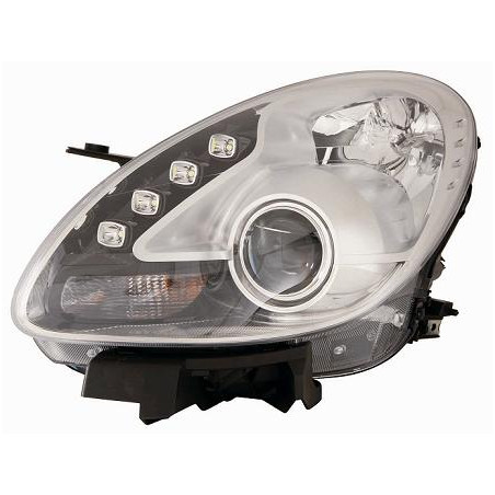 PROIETTORE SINISTRO LED CON PARABOLA CROMATA CON MOTORE CON LUCE DIURNA LED ALFA ROMEO GIULIETTA 940 20102020
