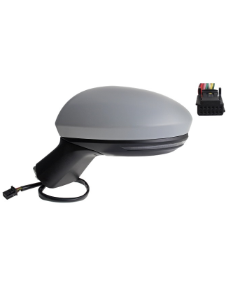 RETROVISORE ELETTRICO SINISTRO 10 PIN CON PRIMER TERMICO ASFERICO RICHIUDIBILE ELETTRICAMENTE CON FANALINO INTEGRATO CON SISTEM