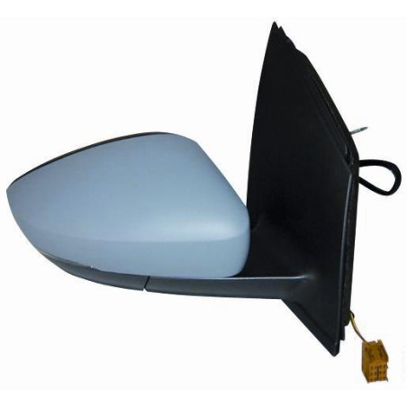 RETROVISORE MECCANICO DESTRO 2 PIN CON PRIMER VETRO CONVESSO CON FANALINO INTEGRATO CON CONNETTORE RETTANGOLARE VOLKSWAGEN POLO