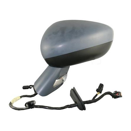 RETROVISORE ELETTRICO DESTRO 11 PIN BASE CROMATA CON PRIMER TERMICO VETRO CONVESSO RICHIUDIBILE ELETTRICAMENTE CON FANALINO INT