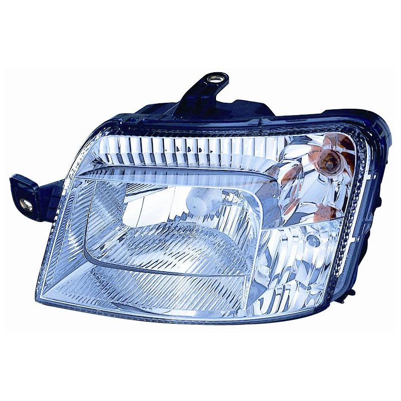PROIETTORE DESTRO H4 7 PIN CON PREDISPOSIZIONE REGOLAZIONE ELETTRICA FIAT PANDA 169 20032014 VERS 2009