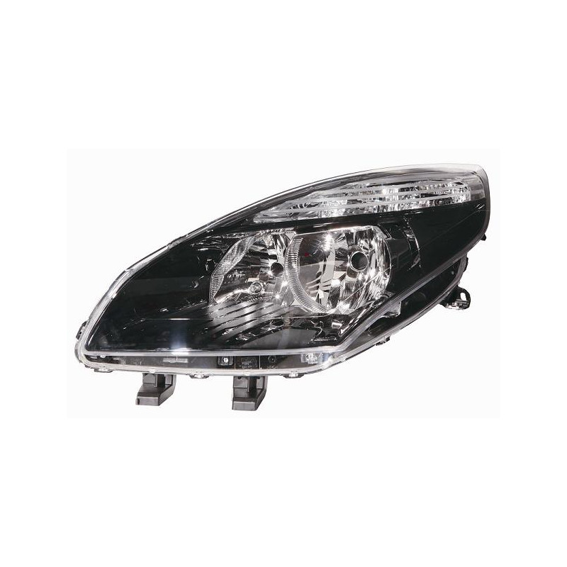 PROIETTORE SINISTRO H7,H7 CON PARABOLA NERA CON PREDISPOSIZIONE REGOLAZIONE ELETTRICA RENAULT SCENICGRAND SCENIC JZ0JZ1 20092012
