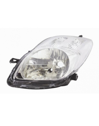 PROIETTORE SINISTRO H4 MODELLO VALEO SENZA MOTORE CON PARABOLA CROMATA CON PREDISPOSIZIONE REGOLAZIONE MANUALE ED ELETTRICA TOY