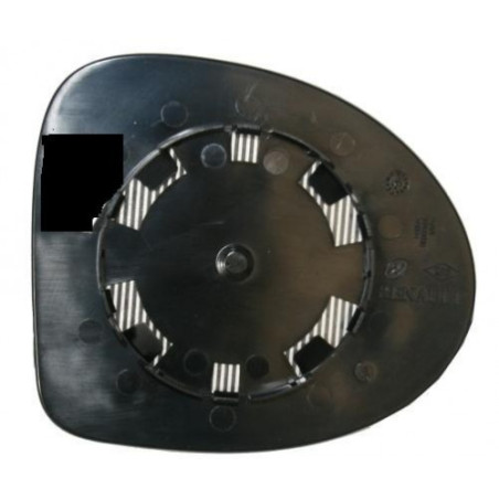 VETRO CON PIASTRA DESTRO CONVESSO RENAULT SYMBOL 20082013, RENAULT TWINGO CN0 20072012