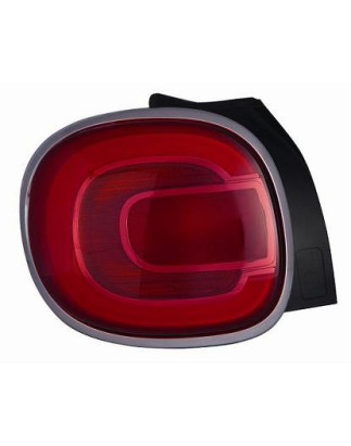 FANALE POSTERIORE SINISTRO SENZA PORTALAMPADA CORNICE CROMATA FIAT 500 L 351352 20122017, FIAT 500 L 351352 2017