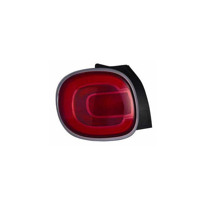 FANALE POSTERIORE SINISTRO SENZA PORTALAMPADA CORNICE CROMATA FIAT 500 L 351352 20122017, FIAT 500 L 351352 2017