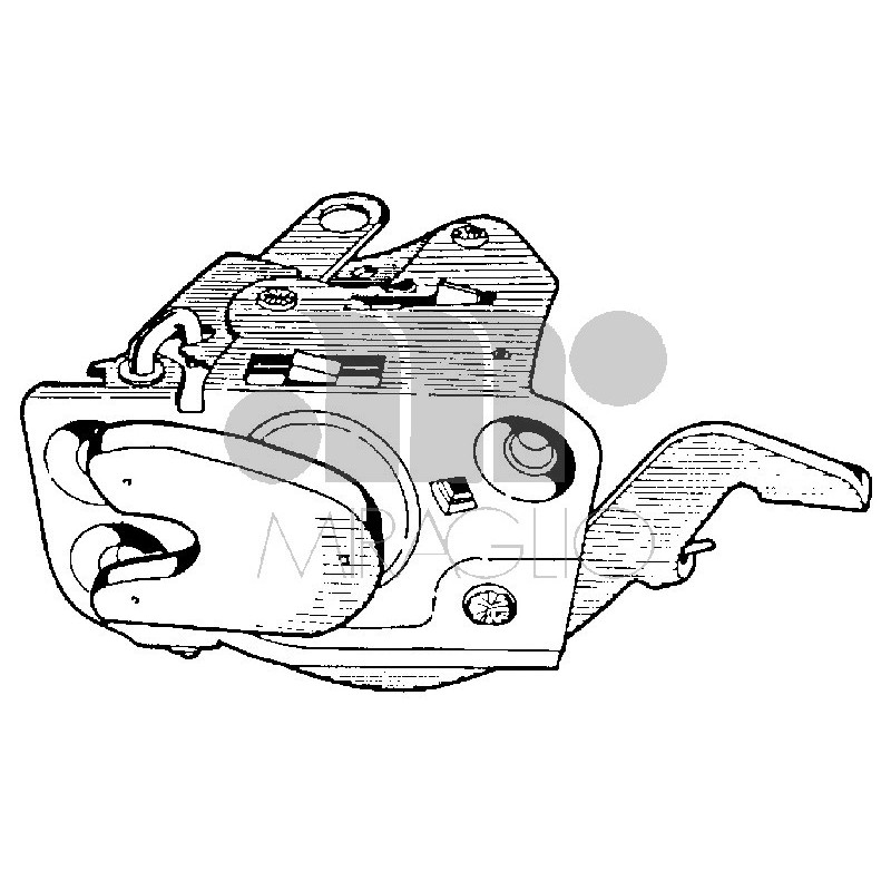 SERRATURA ANTERIORE DESTRO MANUALE IVECO GAMMA Z - TURBO Z 5091 19771991
