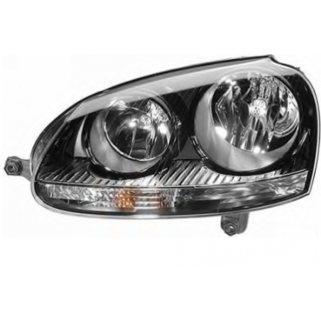 PROIETTORE SINISTRO 6 PIN CON PARABOLA NERA VOLKSWAGEN GOLF V 1K1 20042008, VOLKSWAGEN GOLF V VARIANT 1K5 20072009, VOLKSWAGEN 