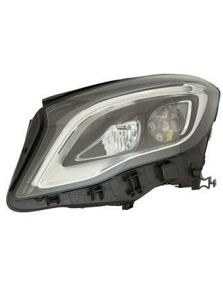PROIETTORE DESTRO LED CON PARABOLA NERA CON MOTORE MERCEDES-BENZ GLA X156 20142017, MERCEDES-BENZ GLA X156 20172020