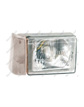 PROIETTORE SINISTRO H5 MODELLO *TYC* CON PREDISPOSIZIONE REGOLAZIONE ELETTRICA CON LENTE BIANCA