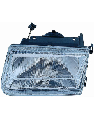 PROIETTORE DESTRO H4 REGOLAZIONE MANUALE OPEL CORSA A S83 19911993, PIAGGIO PORTER 19972009