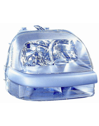 PROIETTORE DESTRO H1,H7 SENZA FENDINEBBIA CON PREDISPOSIZIONE REGOLAZIONE ELETTRICA FIAT DOBLO 119223 20012005