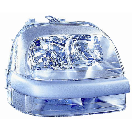 PROIETTORE DESTRO H1,H7 SENZA FENDINEBBIA CON PREDISPOSIZIONE REGOLAZIONE ELETTRICA FIAT DOBLO 119223 20012005