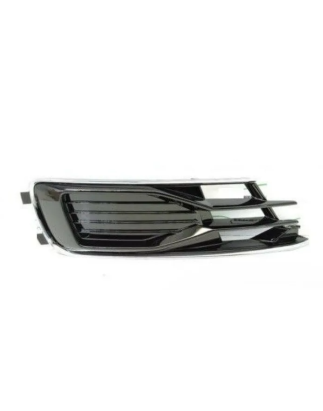 GRIGLIA PARAURTI ANTERIORE DESTRA NERO LUCIDO CON MODANATURA CROMATA AUDI A6 4GH4GJ4G24GC4G54GD 20142018